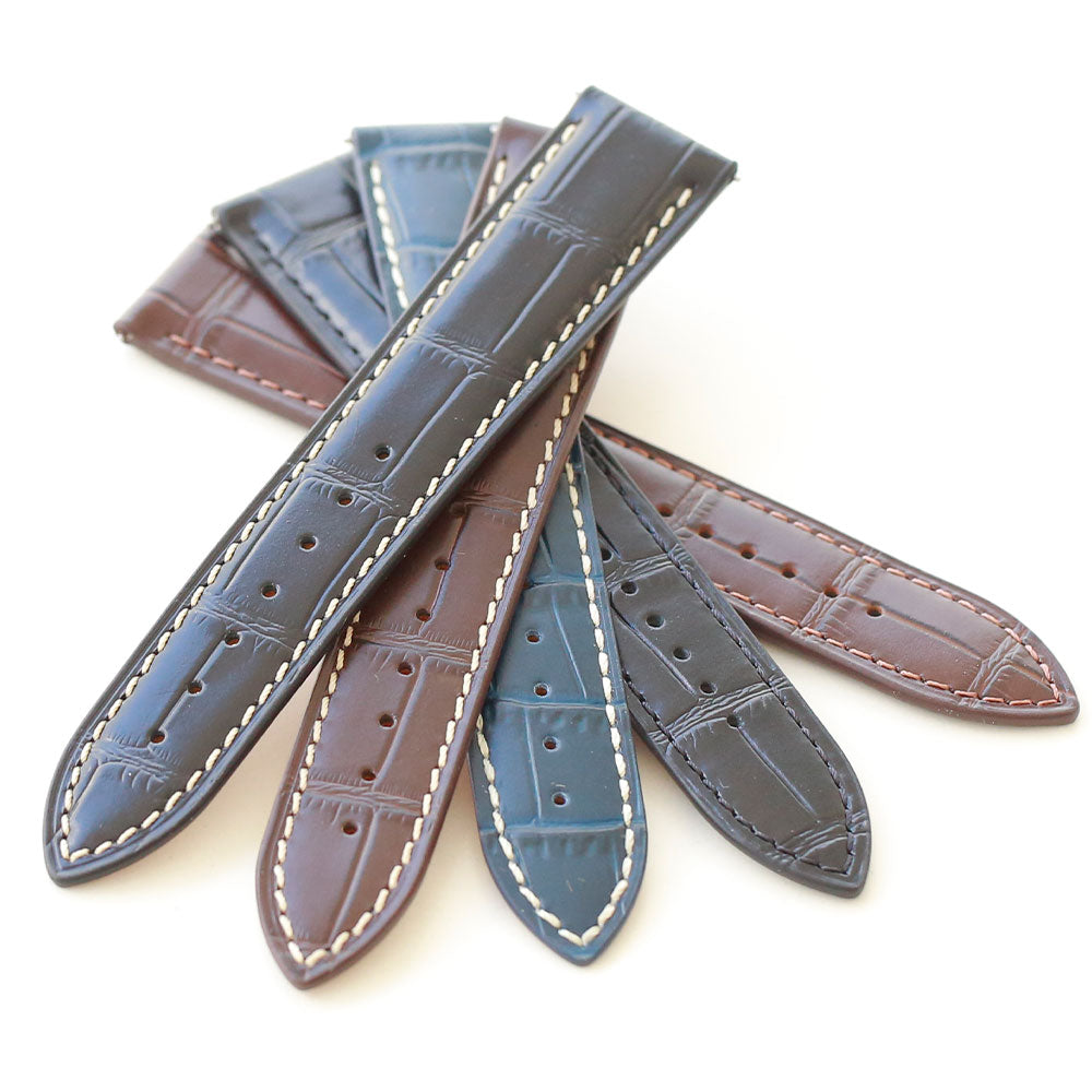 Classic Alligator Print Strap, Water proof Calf Leather