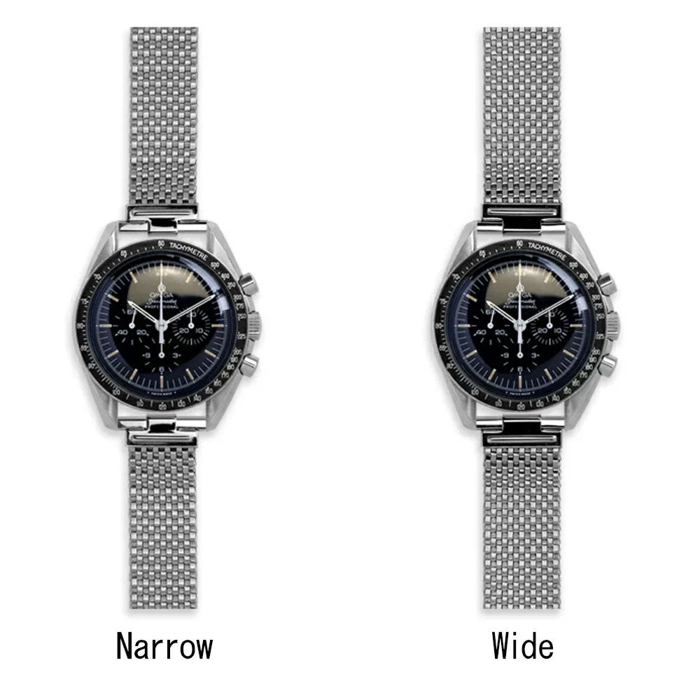 Forstner Komfit 'JB' Mesh Watch Bracelet with Straight Ends