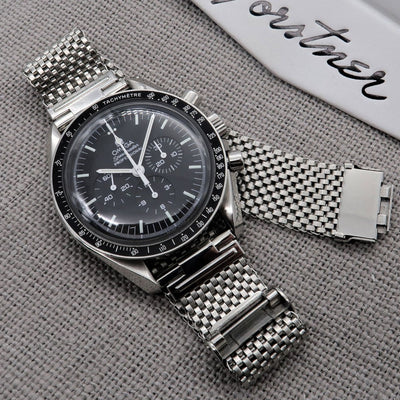 Forster Wide Version Komfit "JB" Mesh Watch Bracelet with Straight Ends