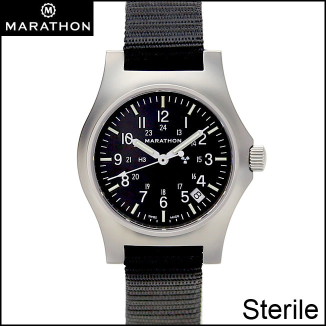 MARATHON 36MM OFFICER'S QUARTZ W/ DATE (GPQ-D) WW194015SS Sterile Dial