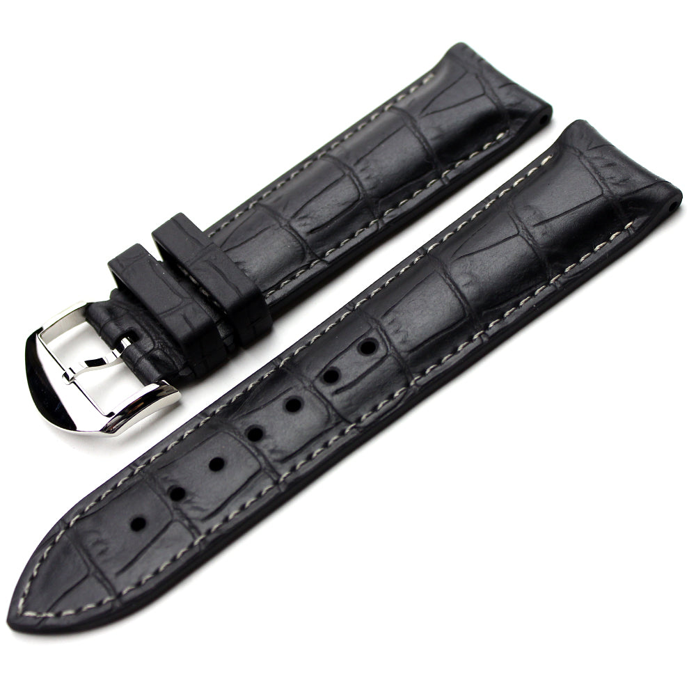 BIWI Alligator Skan Stitched Rubber Strap