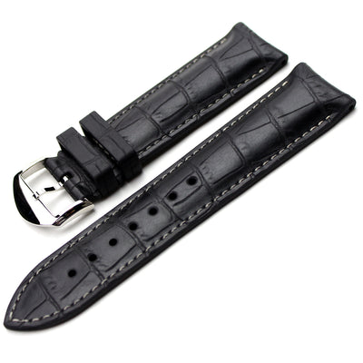 BIWI Alligator Skan Stitched Rubber Strap