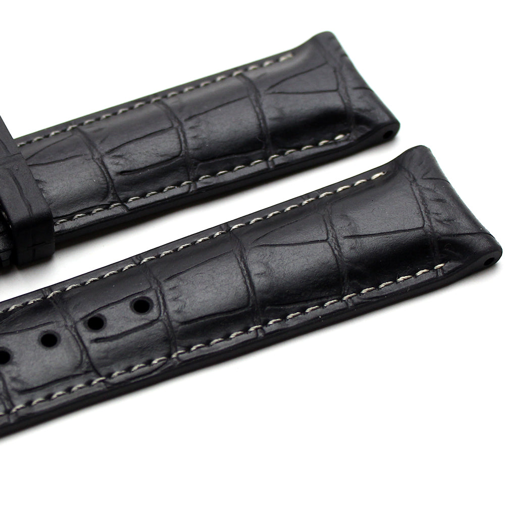 BIWI Alligator Skan Stitched Rubber Strap