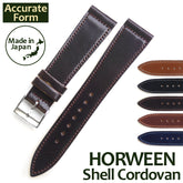 Accurate Form Watch Strap, Horween Shell Cordovan