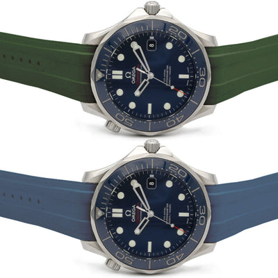 FKM Rubber Strap for Omega Seamaster