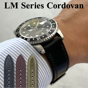 LM Series Watch Strap, SHELL CORDOVAN BY SHINKI-KIKAKU