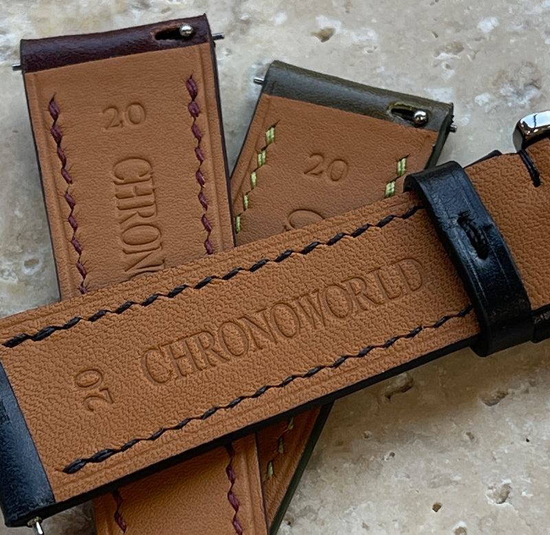 LM Series Watch Strap, SHELL CORDOVAN BY SHINKI-KIKAKU