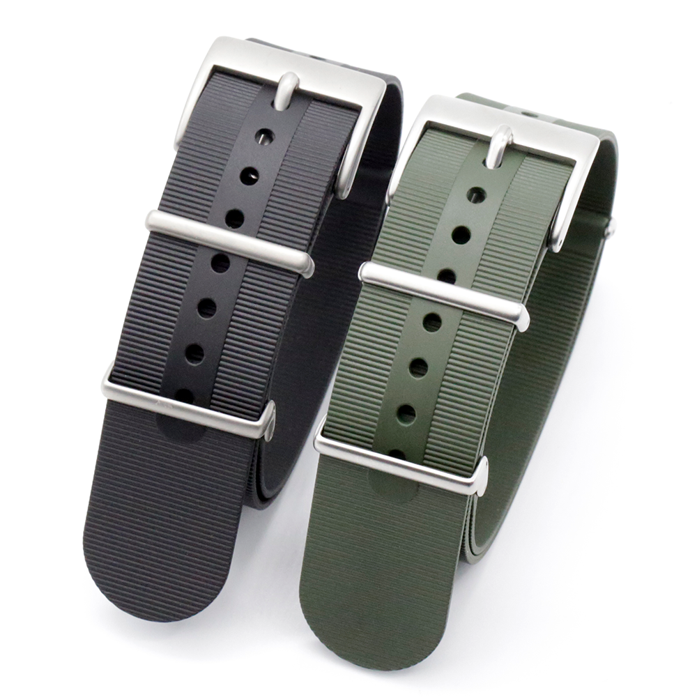 Bonetto Cinturini Rubber NATO Strap Model 328