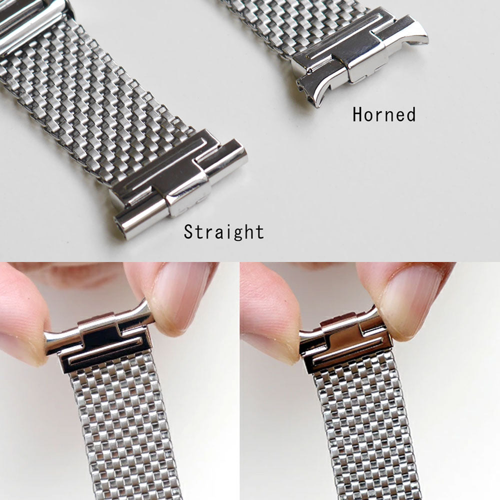 Forstner Komfit "JB" Mesh Watch Bracelet with Horned Ends