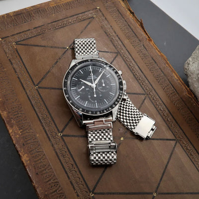Forstner Komfit "JB" Mesh Watch Bracelet with Horned Ends