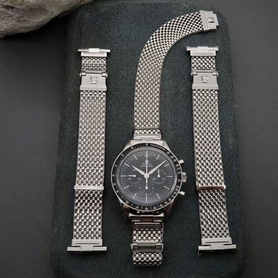 Forstner Komfit "JB" Mesh Watch Bracelet with Horned Ends