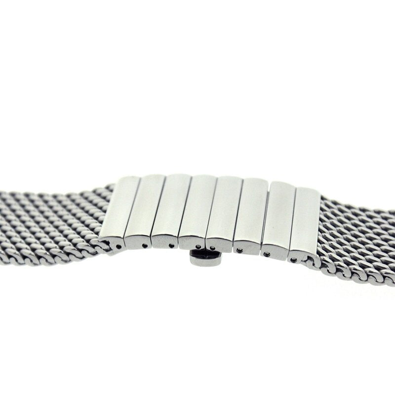 Hermann Staib Mesh Pusher Buckle Stainless Bracelet