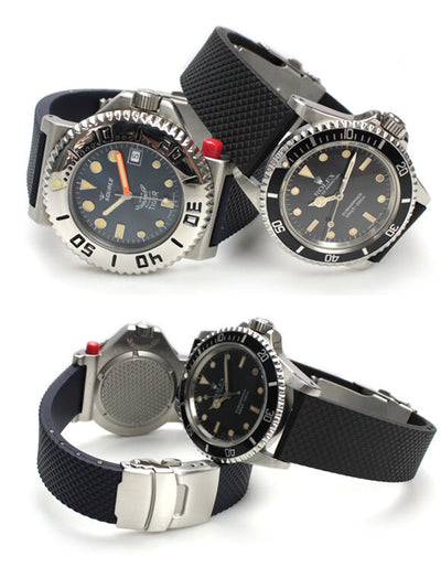 Bonetto Cinturini - 300D Deployment Buckle Rubber Straps