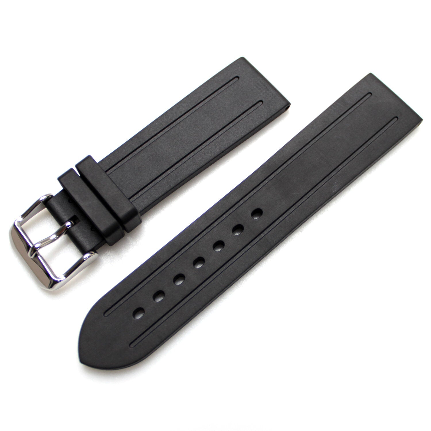 Bonetto Cinturini Rubber Strap 22mm Model 319