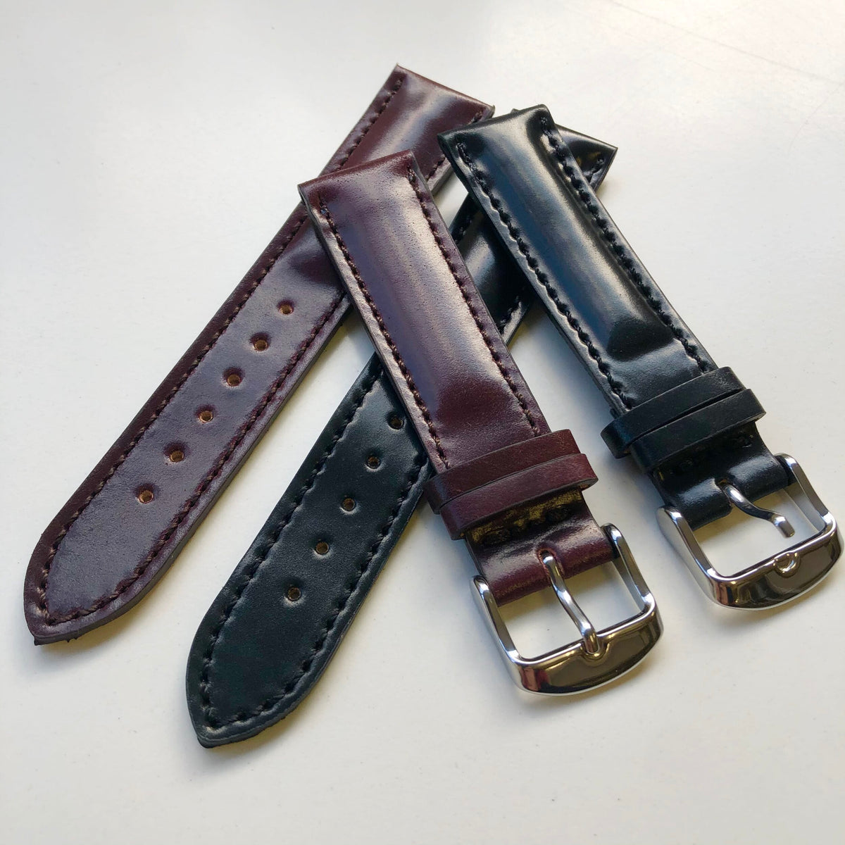 Shell Cordovan by Horween - Padded Strap