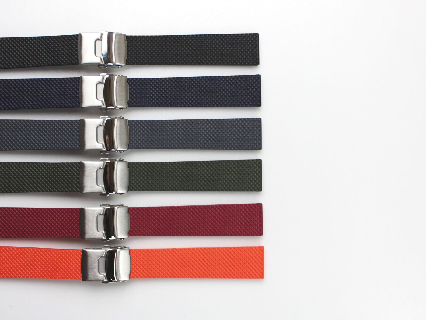 Bonetto Cinturini - 300D Deployment Buckle Rubber Straps