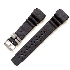 Bonetto Cinturini Rubber Divers Strap with stainless steel keepers Model 286